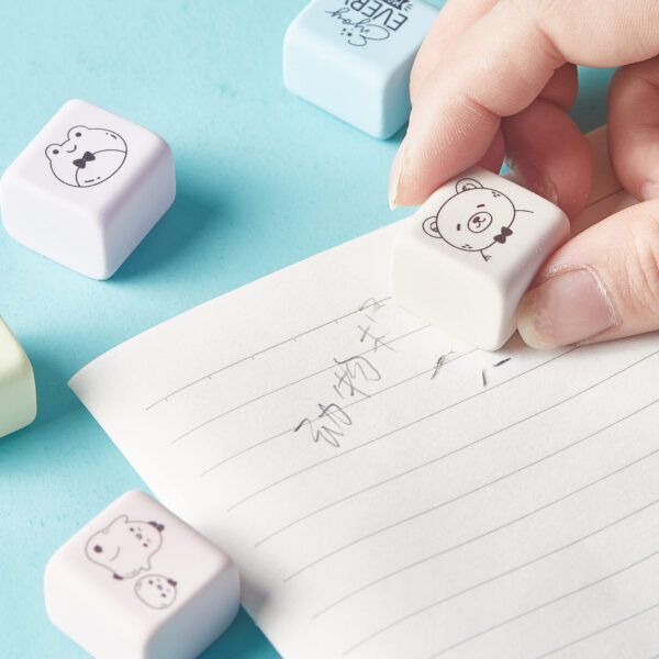 Happy Cube Rubber Eraser Set - Image 4