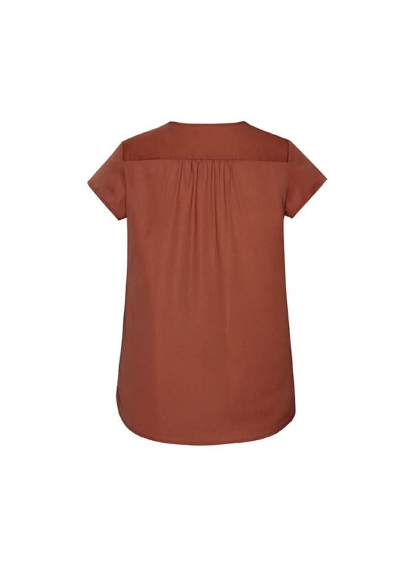 Womens Kayla V-Neck Pleat Blouse - Image 17