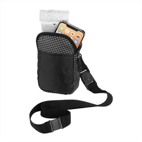Grid Lanyard Phone Pouch - Image 4