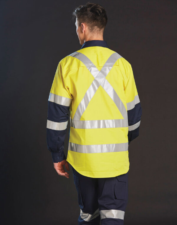 Biomotion Day/Night Light Weight Safety Shirt With X Back Tape Configuration - Image 2