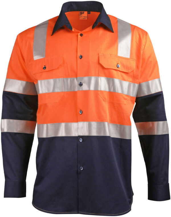Biomotion Day/Night Light Weight Safety Shirt With X Back Tape Configuration - Image 3