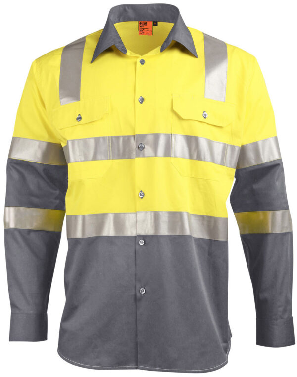 Biomotion Day/Night Light Weight Safety Shirt With X Back Tape Configuration - Image 4