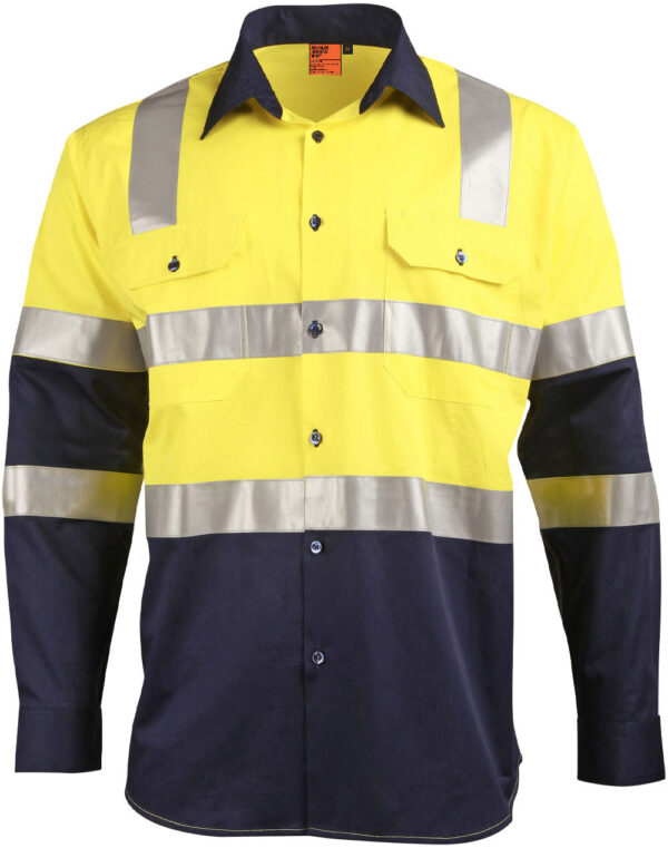 Biomotion Day/Night Light Weight Safety Shirt With X Back Tape Configuration - Image 5