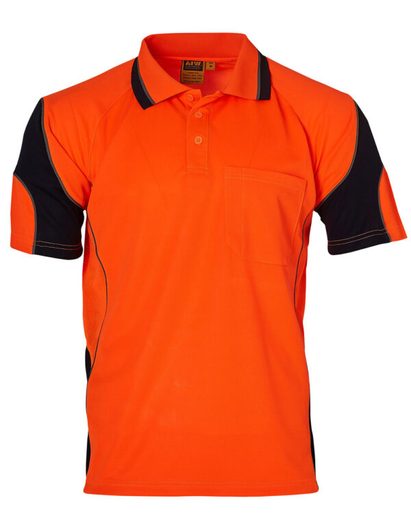 Alliance Short Sleeve Safety Polo   Unisex - Image 3