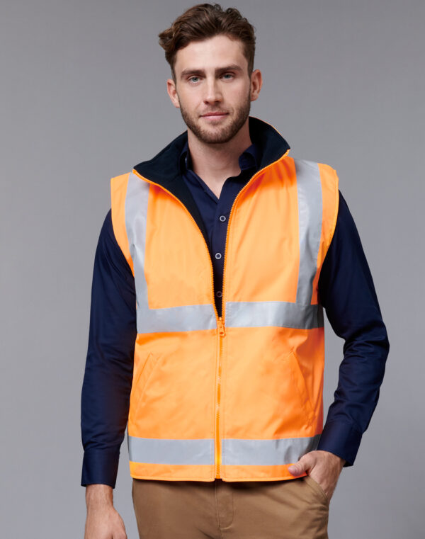 Vic Rail Hi Vis Reversible Safety Vest   Unisex
