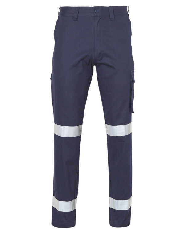 Pre Shrunk Drill Pants With 3 M Tapes Stout Size - Image 3