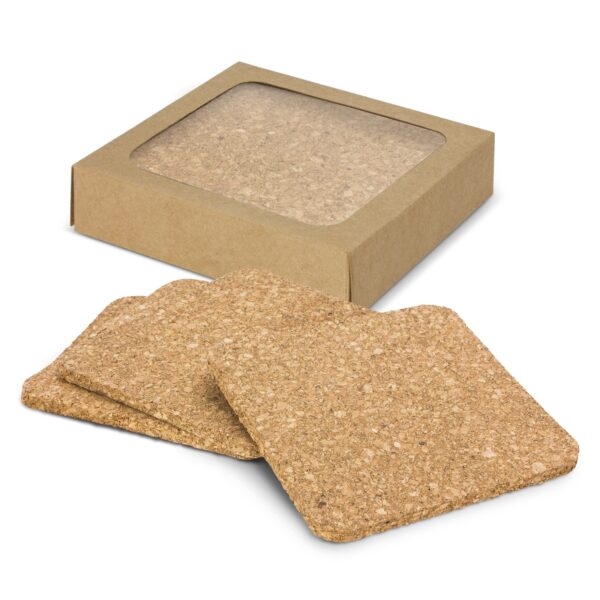 Oakridge Cork Coaster Square Set of 4 - Image 2