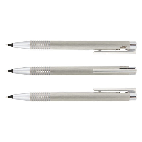 Lamy Logo Pencil - Brushed Steel - Image 2