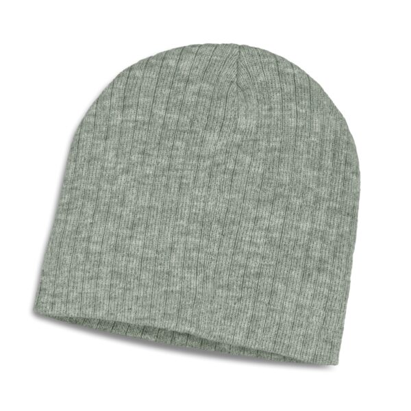 Nebraska Heather Cable Knit Beanie - Image 2