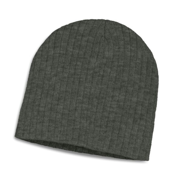 Nebraska Heather Cable Knit Beanie - Image 3