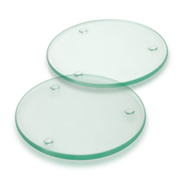 Venice Glass Coaster Set of 2 - Round - Image 2