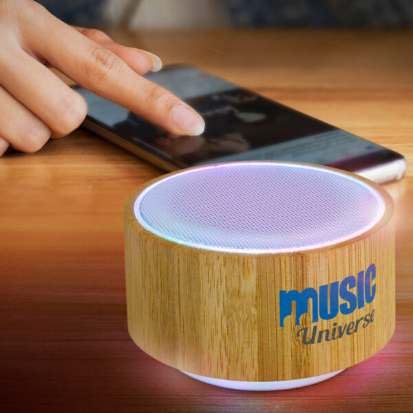 Bamboo Bluetooth Speaker - White - Image 4