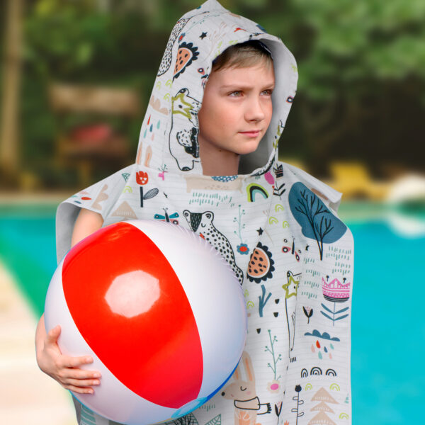 Kids Hooded Towel - Image 11