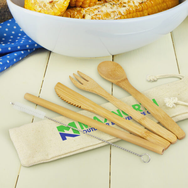 Bamboo Cutlery Set - Image 4