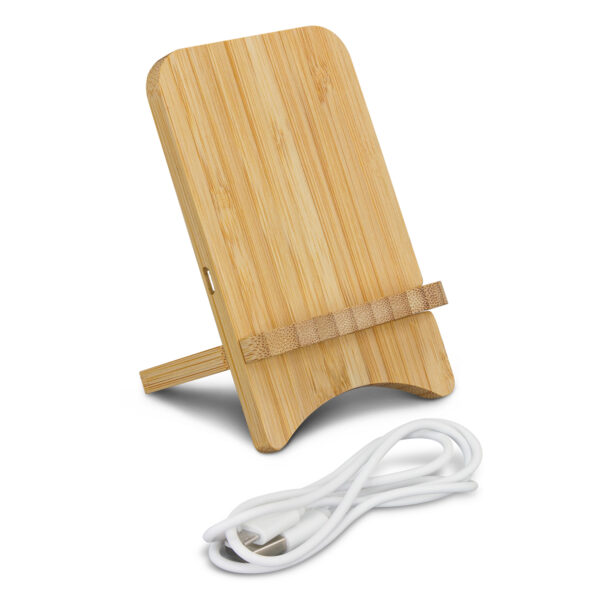 Bamboo Wireless Charging Stand - Image 2