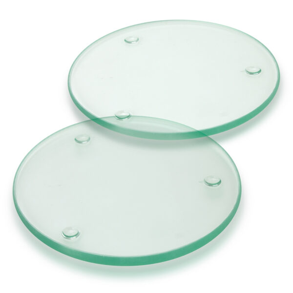 Venice Glass Coaster Set of 2 Round - Full Colour - Image 2
