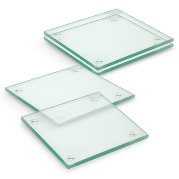 Venice Glass Coaster Set of 4 Square - Full Colour - Image 2