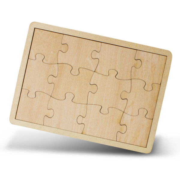 Wooden 12 Piece Puzzle - Image 2
