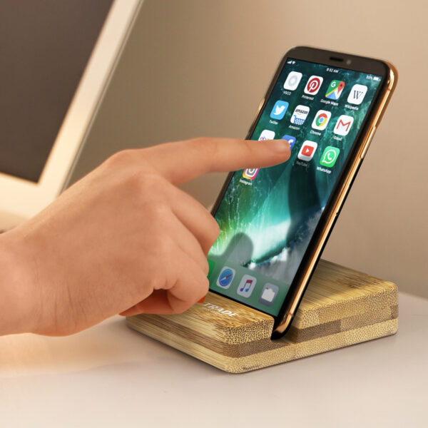 Bamboo Phone Stand - Image 4