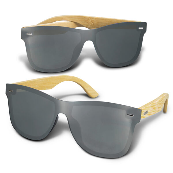 Ryder Mirror Lens Sunglasses - Bamboo - Image 2