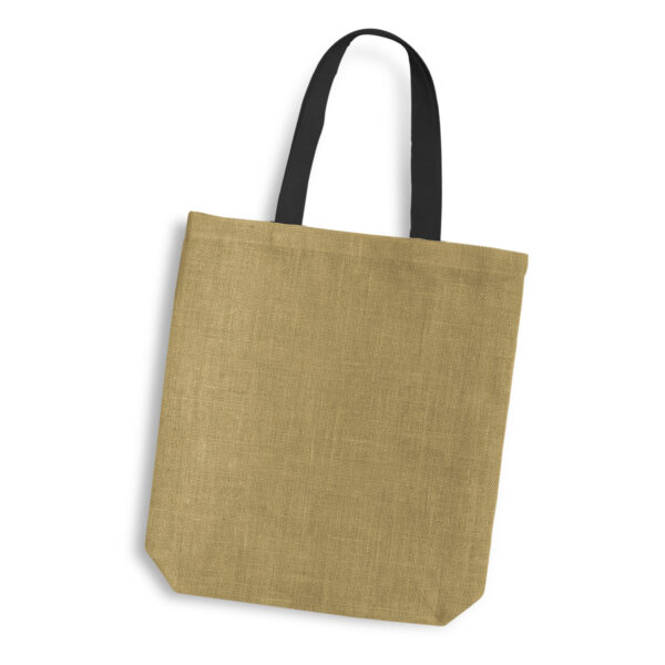 Thera Jute Tote Bag - Coloured Handles - Image 10