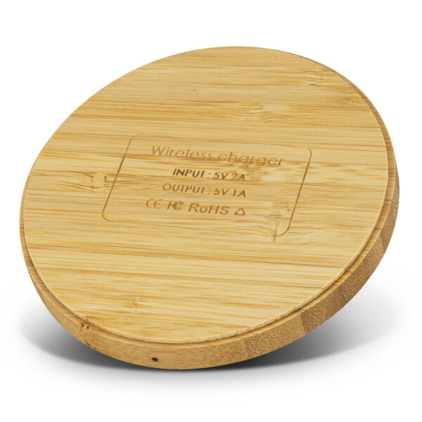 Vita Bamboo Wireless Charger - Round - Image 3