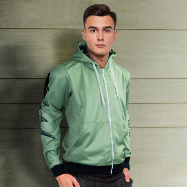 Custom Mens Sports Zipped Hoodie - Image 5