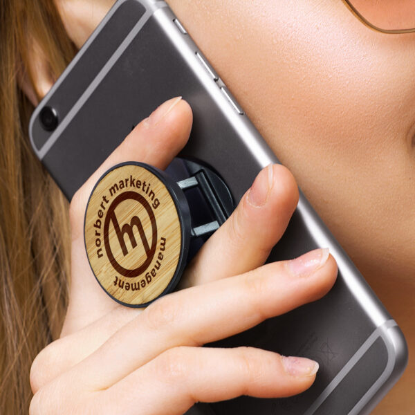 Bamboo Phone Holder - Image 6