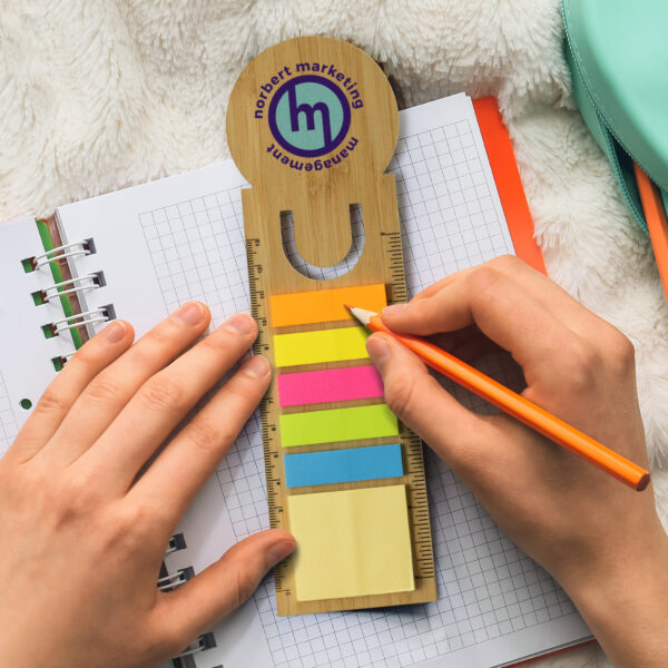Bamboo Ruler Bookmark - Round - Image 3