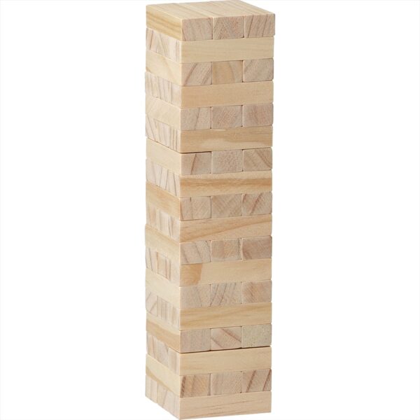 Tumbling Tower Wood Block Stacking Game - Image 3