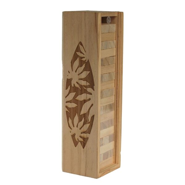 Tumbling Tower Wood Block Stacking Game - Image 6