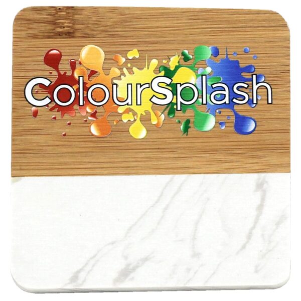 Marble and Bamboo Coaster - Image 4