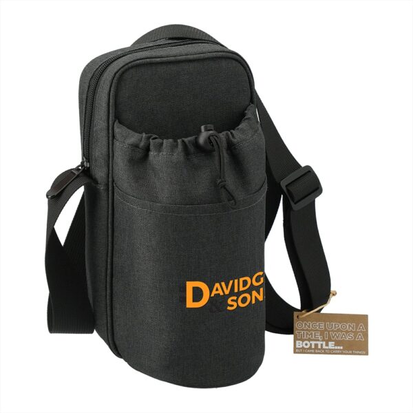 Traver RPET Adjustable Bottle Sling Cooler w/ Pouch - Image 6