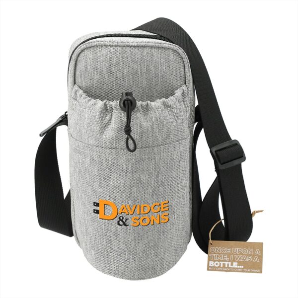 Traver RPET Adjustable Bottle Sling Cooler w/ Pouch - Image 8