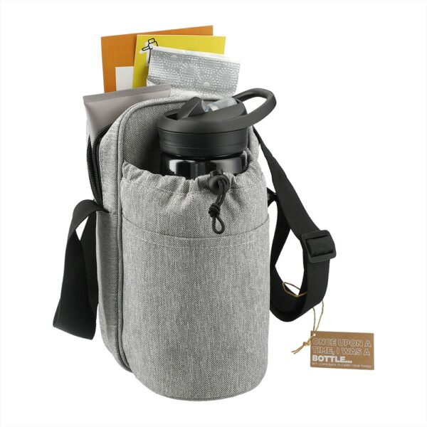 Traver RPET Adjustable Bottle Sling Cooler w/ Pouch - Image 9