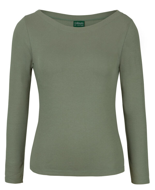 C of C Ladies L/S Boat Neck Tee - Image 3