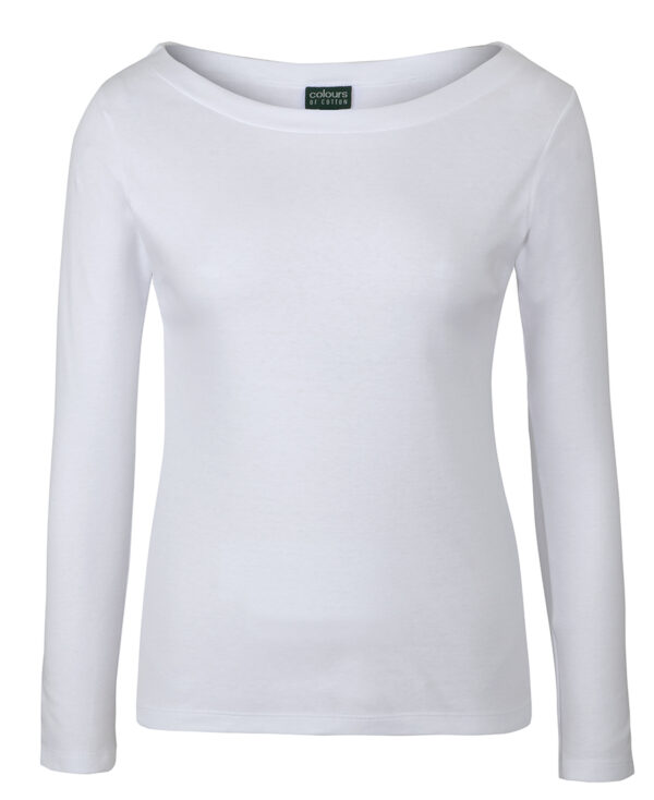 C of C Ladies L/S Boat Neck Tee - Image 5