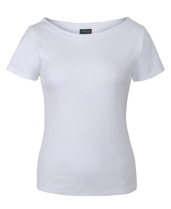 C of C Ladies Boat Neck Tee - Image 5