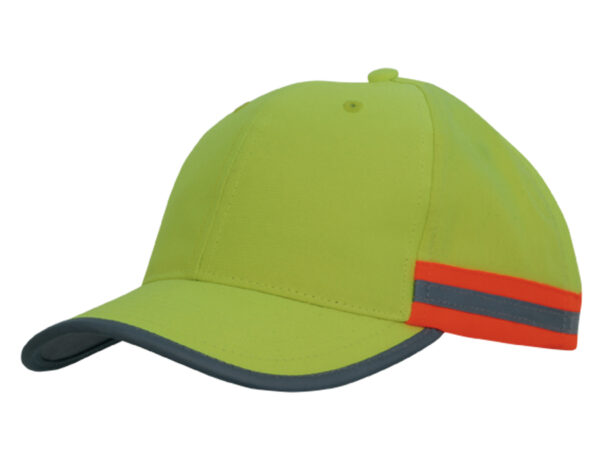 Hi Vis Cap with Reflective Tape - Image 3