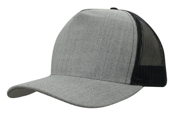 Grey Marle American Twill with Mesh Back - Image 3