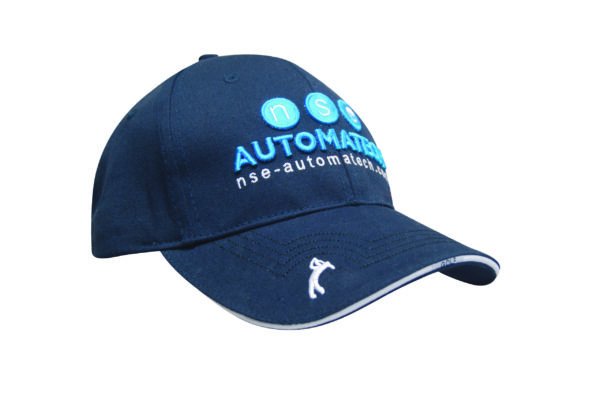 Chino Twill Golf Cap with Peak Embroidery