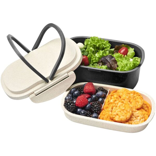 Plastic & Wheat Straw Lunch Box - Image 5