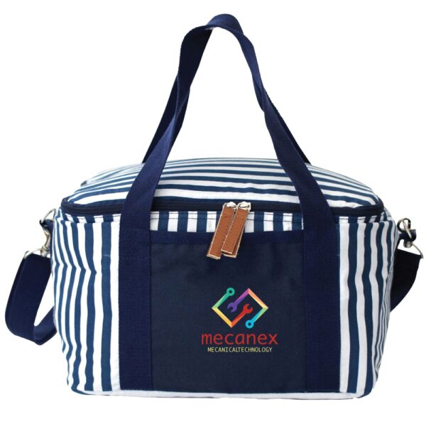 Striped Cotton Canvas Cooler 16L - Image 8