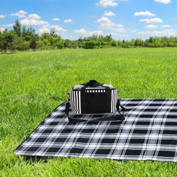 Striped Cotton Canvas Cooler 16L - Image 12