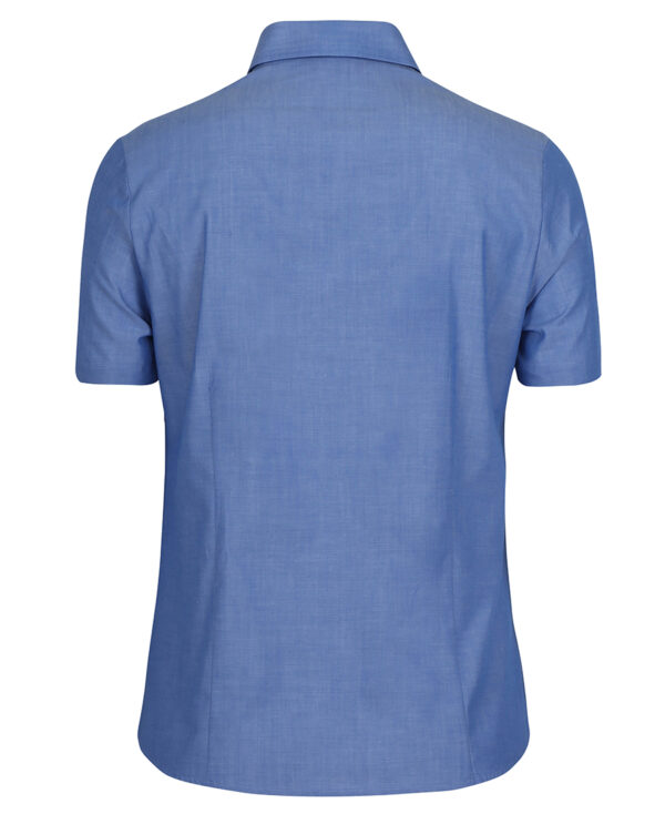 Ladies Classic S/S Fine Chambray Shirt - Image 2