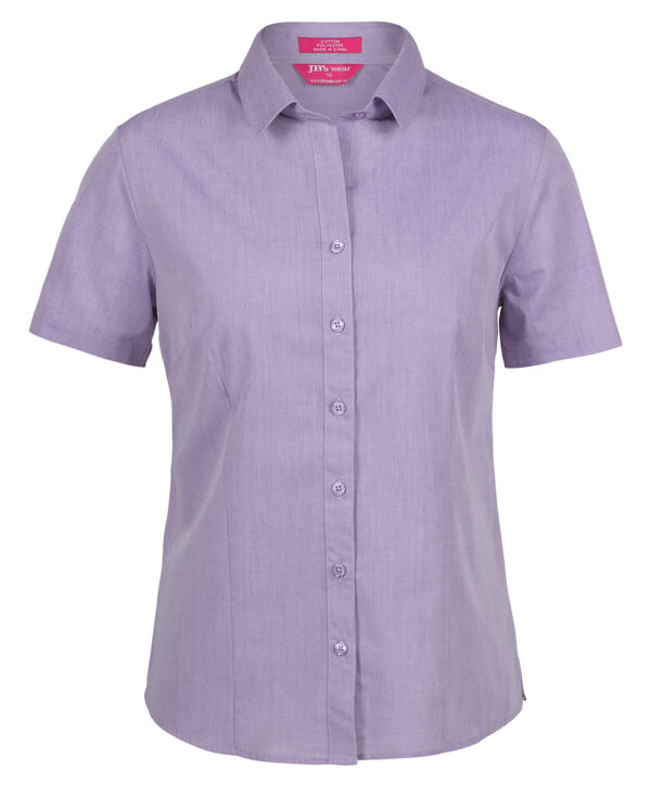 Ladies Classic S/S Fine Chambray Shirt - Image 3