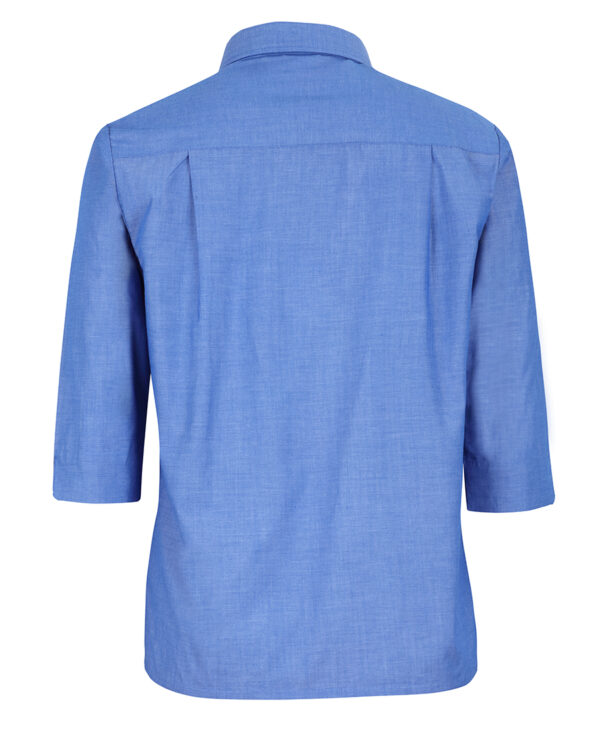 JB’s Ladies Original 3/4 Indigo Chambray Shirt - Image 2