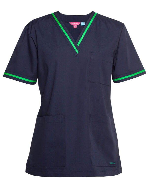 JB's Ladies Contrast Scrubs Top - Image 5