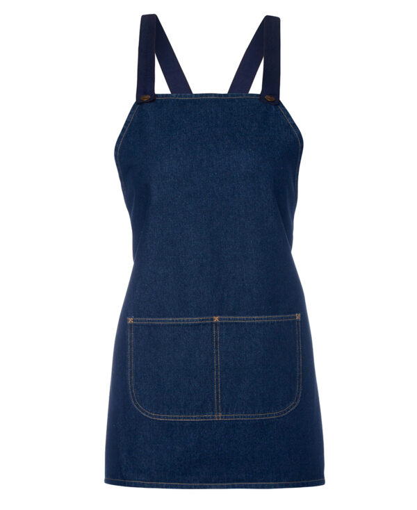 JB's Cross Back 65x71 Bib Denim Apron (Without Strap) - Image 3