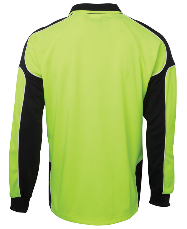 JB's Hi Vis L/S Arm Panel Polo - Image 2